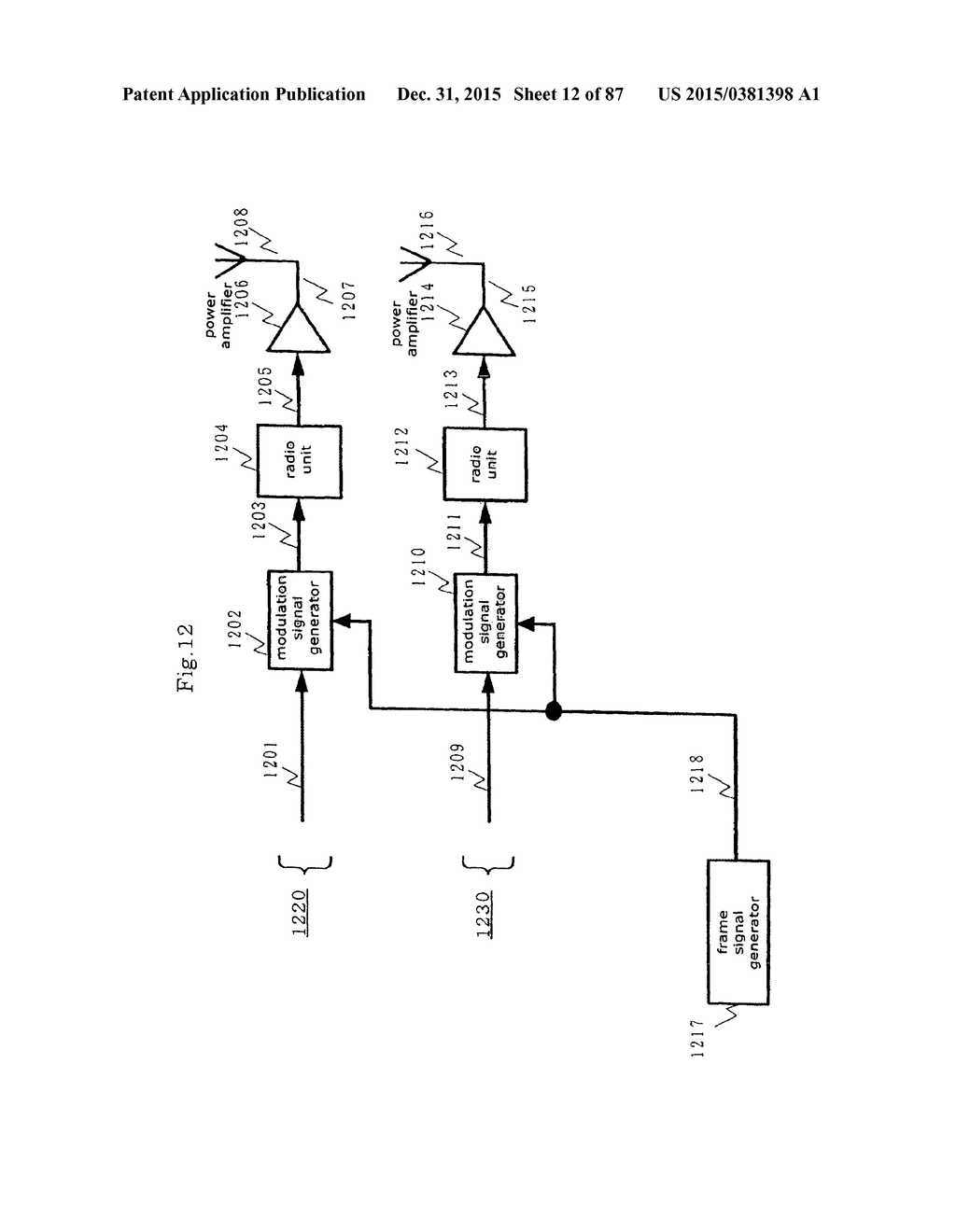 TRANSMISSION AND RECEPTION SIGNAL PROCESSOR AND METHOD - diagram, schematic, and image 13