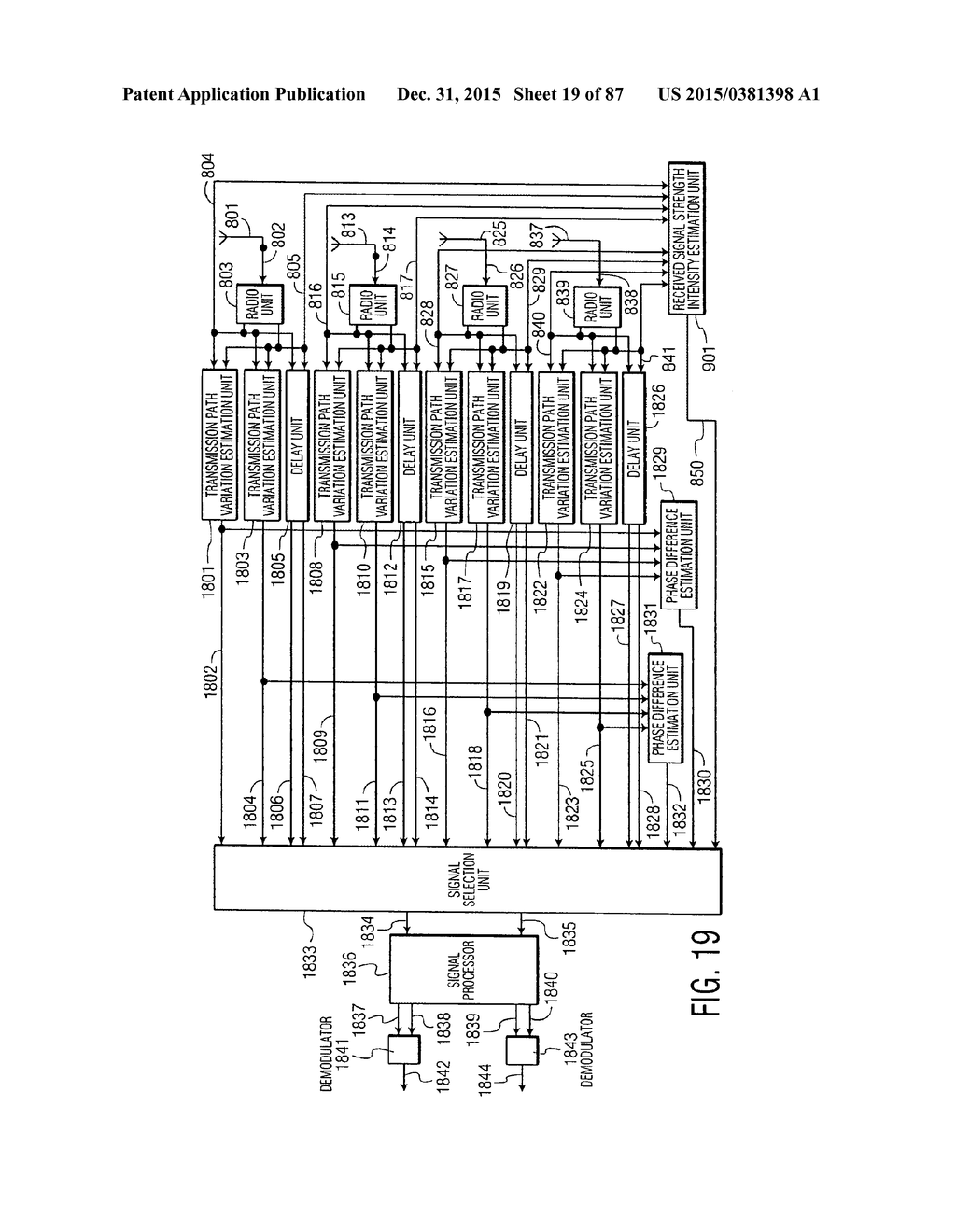 TRANSMISSION AND RECEPTION SIGNAL PROCESSOR AND METHOD - diagram, schematic, and image 20