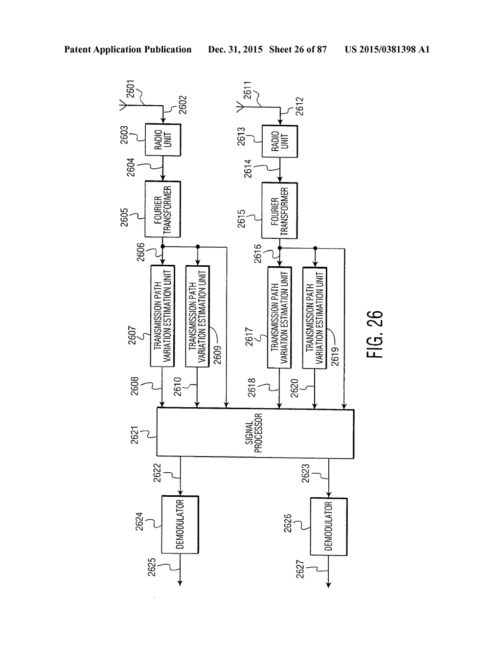 TRANSMISSION AND RECEPTION SIGNAL PROCESSOR AND METHOD - diagram, schematic, and image 27