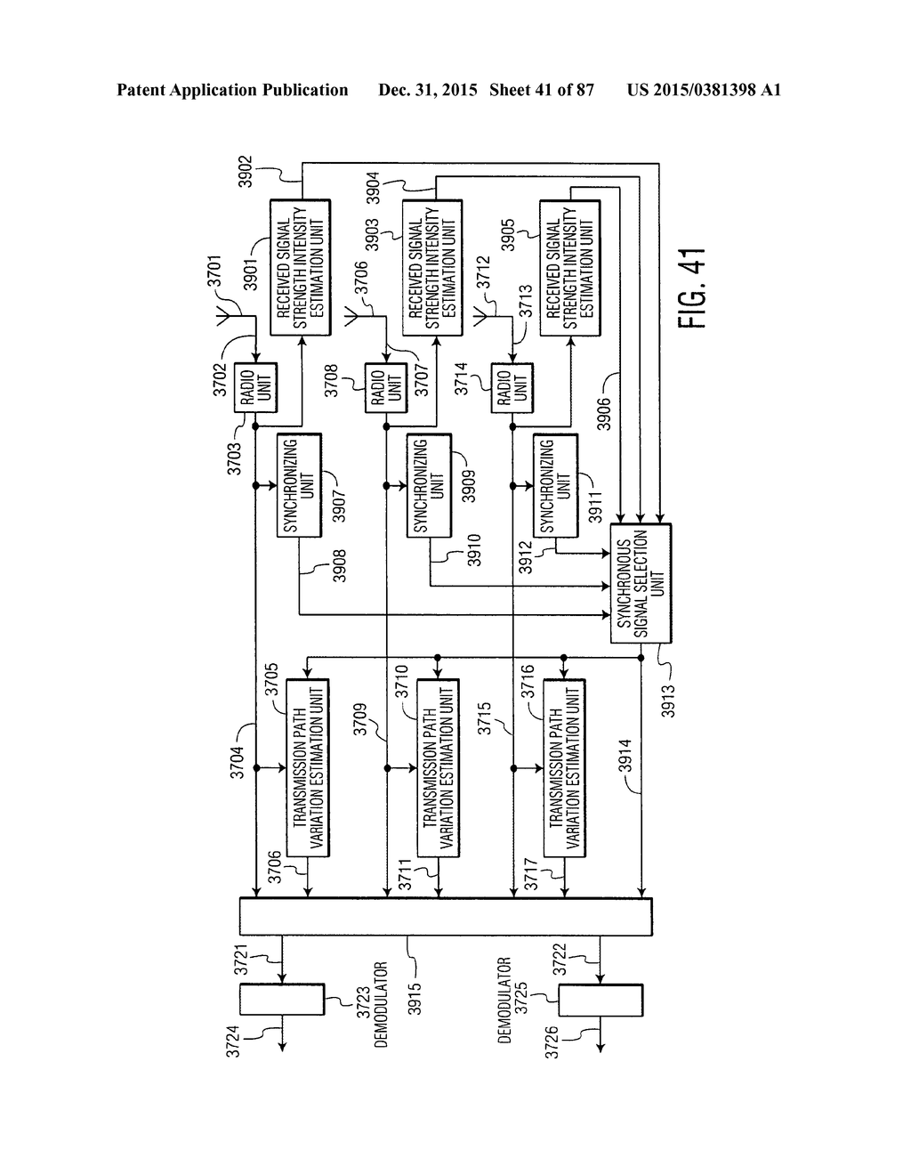 TRANSMISSION AND RECEPTION SIGNAL PROCESSOR AND METHOD - diagram, schematic, and image 42