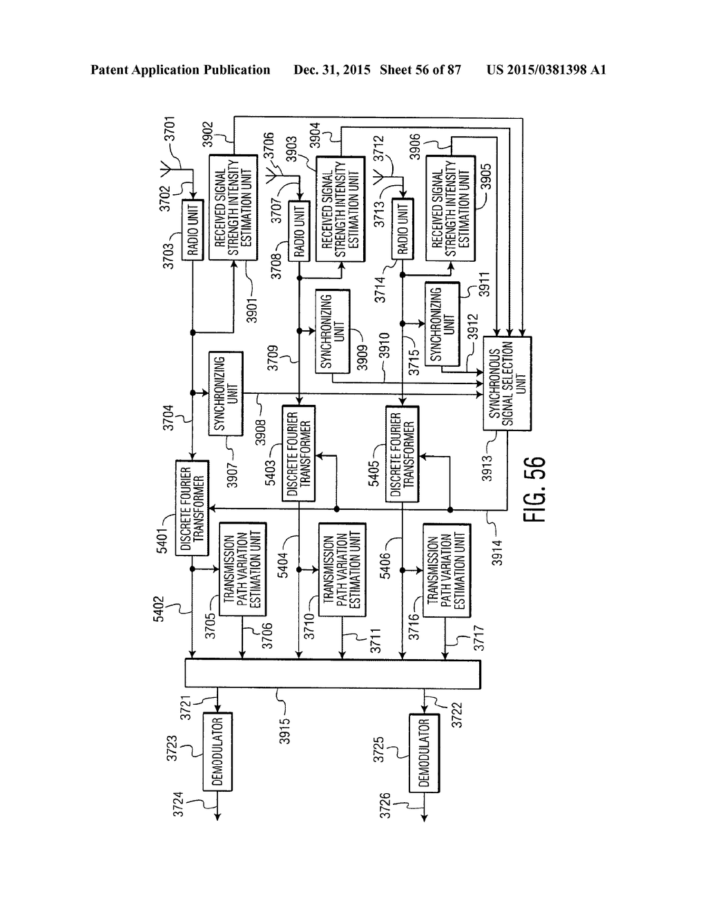 TRANSMISSION AND RECEPTION SIGNAL PROCESSOR AND METHOD - diagram, schematic, and image 57