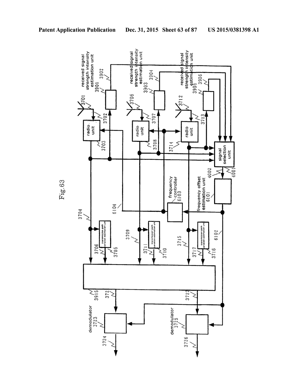 TRANSMISSION AND RECEPTION SIGNAL PROCESSOR AND METHOD - diagram, schematic, and image 64