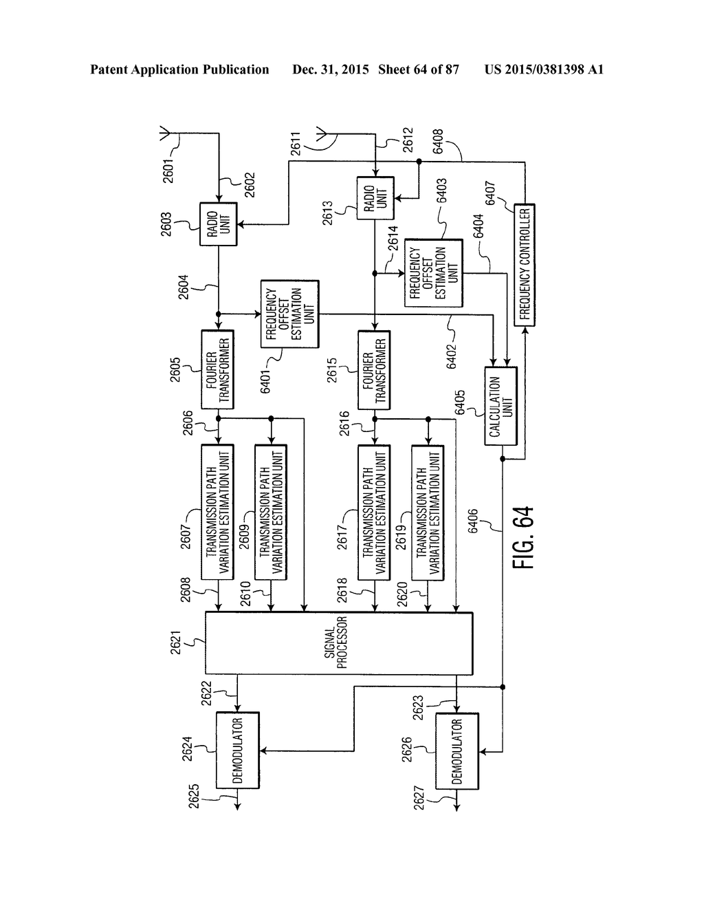 TRANSMISSION AND RECEPTION SIGNAL PROCESSOR AND METHOD - diagram, schematic, and image 65