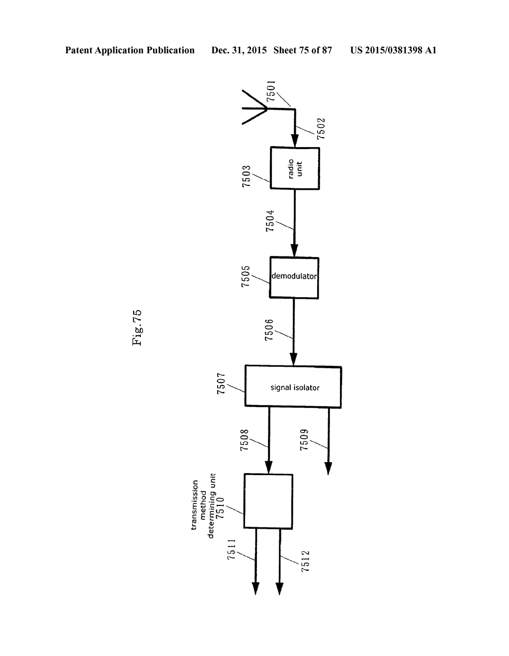 TRANSMISSION AND RECEPTION SIGNAL PROCESSOR AND METHOD - diagram, schematic, and image 76