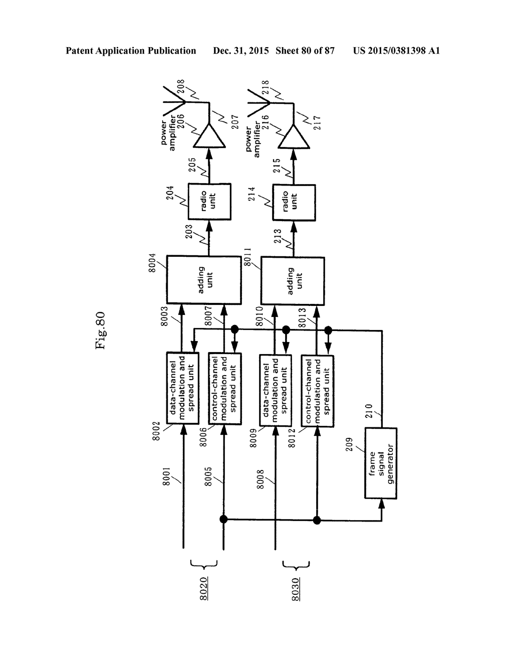 TRANSMISSION AND RECEPTION SIGNAL PROCESSOR AND METHOD - diagram, schematic, and image 81