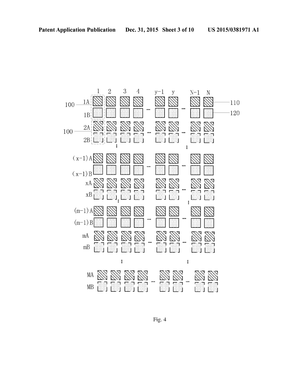 ARRAY SUBSTRATE AND DISPLAY DEVICE FOR IMPLEMENTING 2D/3D DISPLAY SWITCH     AND METHOD FOR DRIVING DISPLAY DEVICE - diagram, schematic, and image 04