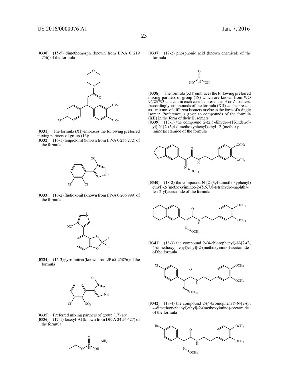 Fungicidal Active Compound Combinations - diagram, schematic, and image 24