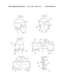 Ear Warming Headwear Having Retention Means for Securing Same in an     Ear-Covering Position diagram and image