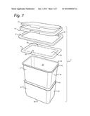 THERMOFORMED CONTAINER WITH LID diagram and image