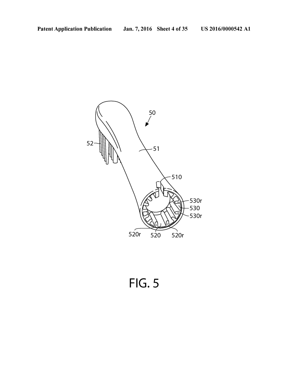 Replacement Head for An Oral Care Implement, And Oral Care Implement And     Method Of Utilizing The Same - diagram, schematic, and image 05