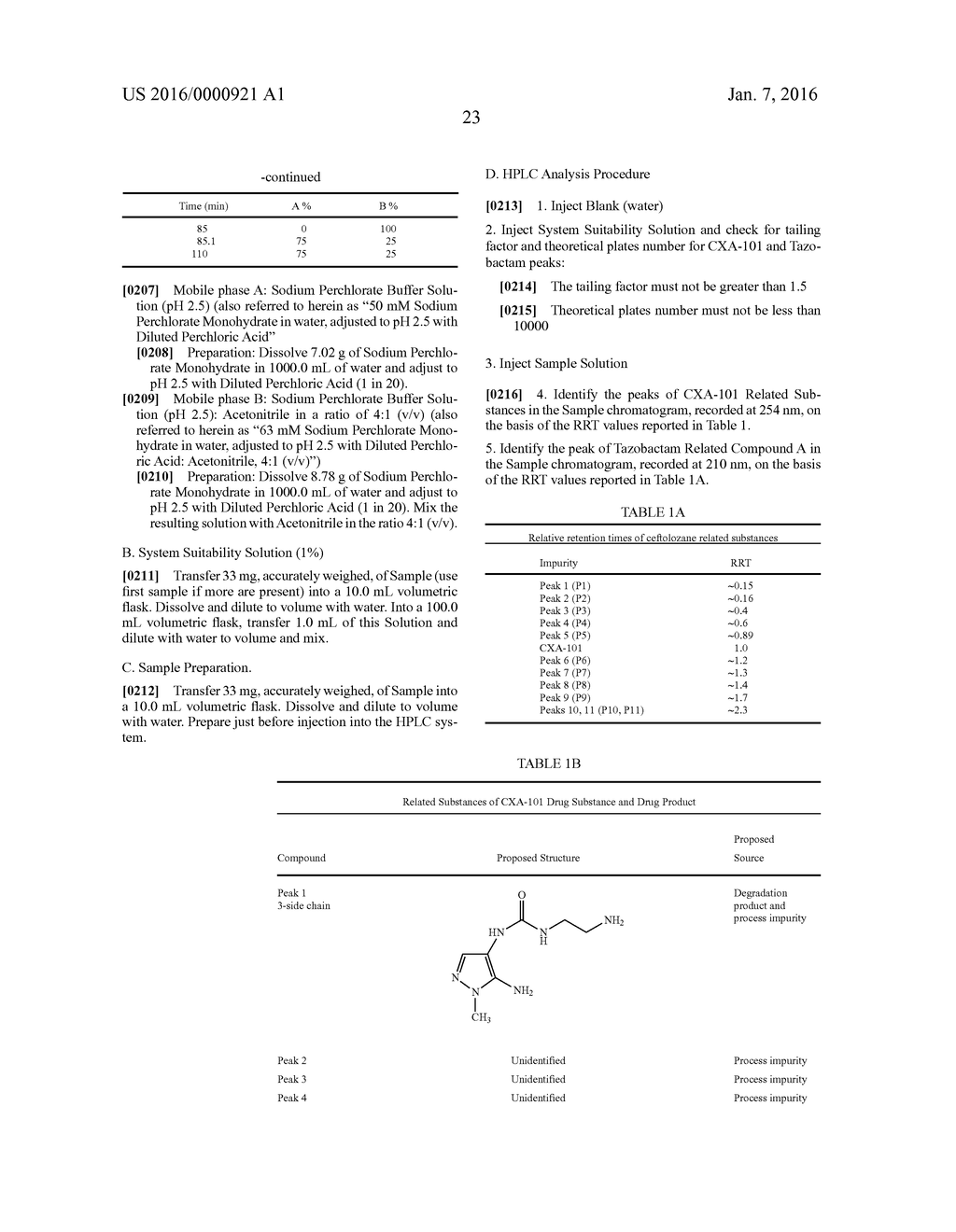 CEFTOLOZANE ANTIBIOTIC COMPOSITIONS - diagram, schematic, and image 39