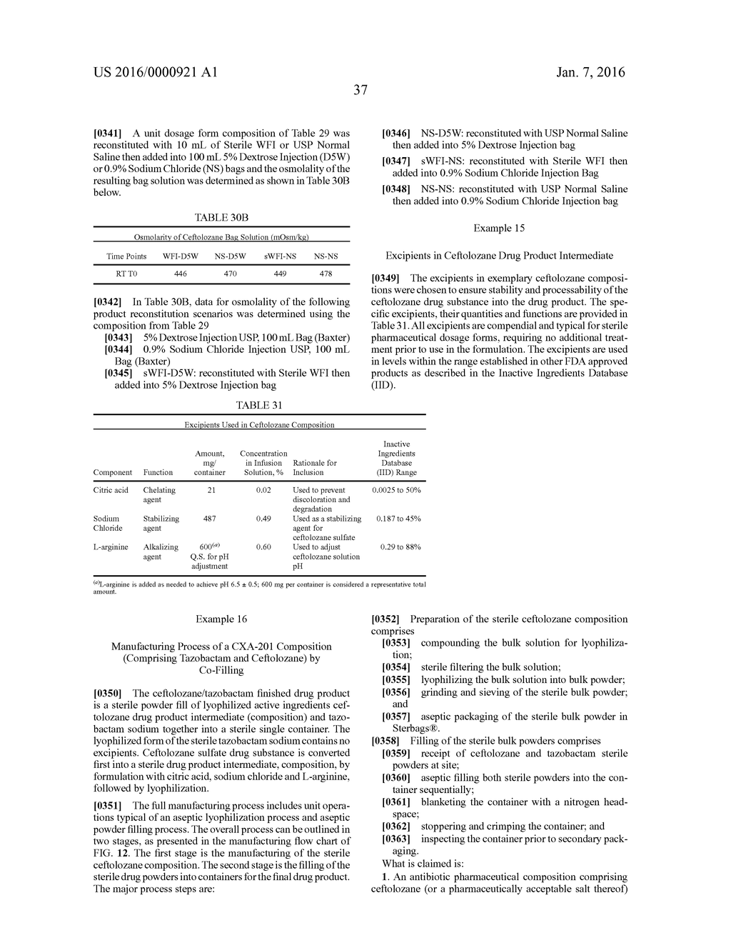 CEFTOLOZANE ANTIBIOTIC COMPOSITIONS - diagram, schematic, and image 53
