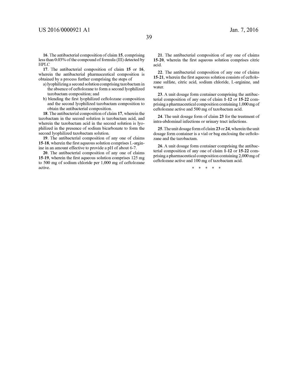 CEFTOLOZANE ANTIBIOTIC COMPOSITIONS - diagram, schematic, and image 55