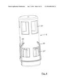 Fluid filter with replaceable filter insert diagram and image