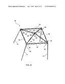 Collapsible Gazebo Frame with Single Activation Feature diagram and image