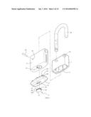 WATER-DUST-PROOF CASE FOR LOCK diagram and image