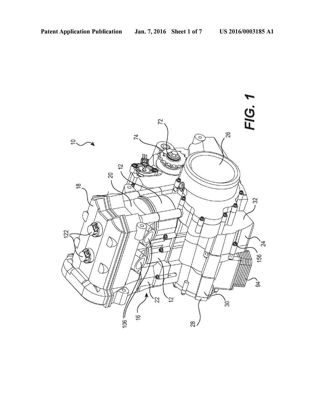 INTERNAL COMBUSTION ENGINE HAVING A SPLIT CRANKCASE - diagram, schematic, and image 02