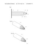 NOZZLE AND FASTENING ELEMENT FOR FASTENING A MATERIAL LAYER diagram and image