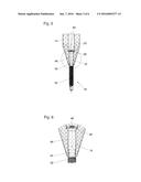 NOZZLE AND FASTENING ELEMENT FOR FASTENING A MATERIAL LAYER diagram and image