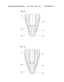 NOZZLE AND FASTENING ELEMENT FOR FASTENING A MATERIAL LAYER diagram and image