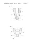 NOZZLE AND FASTENING ELEMENT FOR FASTENING A MATERIAL LAYER diagram and image