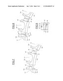 CAGE FOR A ROLLING BEARING, NOTABLY FOR A MOTOR VEHICLE ELECTRIC POWER     STEERING BEARING diagram and image