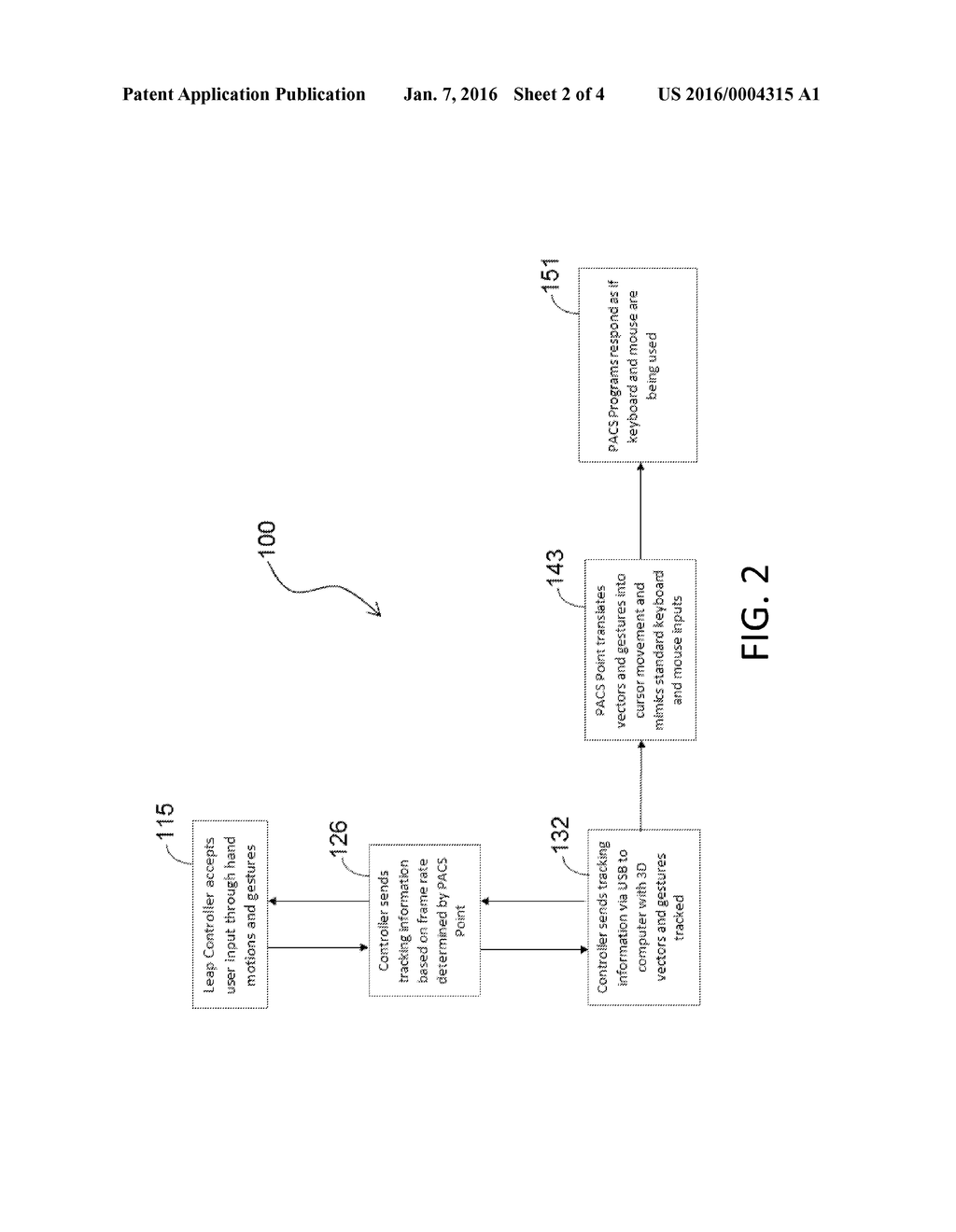 SYSTEM AND METHOD OF TOUCH-FREE OPERATION OF A PICTURE ARCHIVING AND     COMMUNICATION SYSTEM - diagram, schematic, and image 03