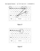 SYSTEM AND METHOD FOR IMPLEMENTING SLIDING INPUT OF TEXT BASED UPON     ON-SCREEN SOFT KEYBOARD ON ELECTRONIC EQUIPMENT diagram and image