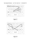 SYSTEM AND METHOD FOR IMPLEMENTING SLIDING INPUT OF TEXT BASED UPON     ON-SCREEN SOFT KEYBOARD ON ELECTRONIC EQUIPMENT diagram and image