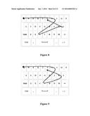 SYSTEM AND METHOD FOR IMPLEMENTING SLIDING INPUT OF TEXT BASED UPON     ON-SCREEN SOFT KEYBOARD ON ELECTRONIC EQUIPMENT diagram and image