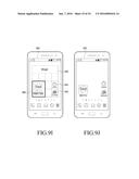 MOBILE TERMINAL FOR CONTROLLING ICONS DISPLAYED ON TOUCH SCREEN AND METHOD     THEREFOR diagram and image