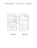 MOBILE TERMINAL FOR CONTROLLING ICONS DISPLAYED ON TOUCH SCREEN AND METHOD     THEREFOR diagram and image