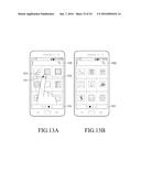 MOBILE TERMINAL FOR CONTROLLING ICONS DISPLAYED ON TOUCH SCREEN AND METHOD     THEREFOR diagram and image