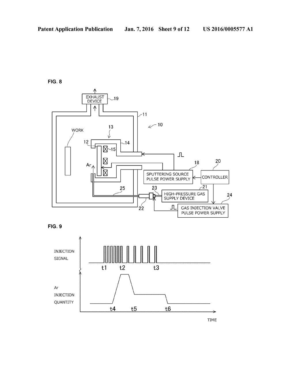 Pulsed Sputtering Apparatus and Pulsed Sputtering Method - diagram, schematic, and image 10