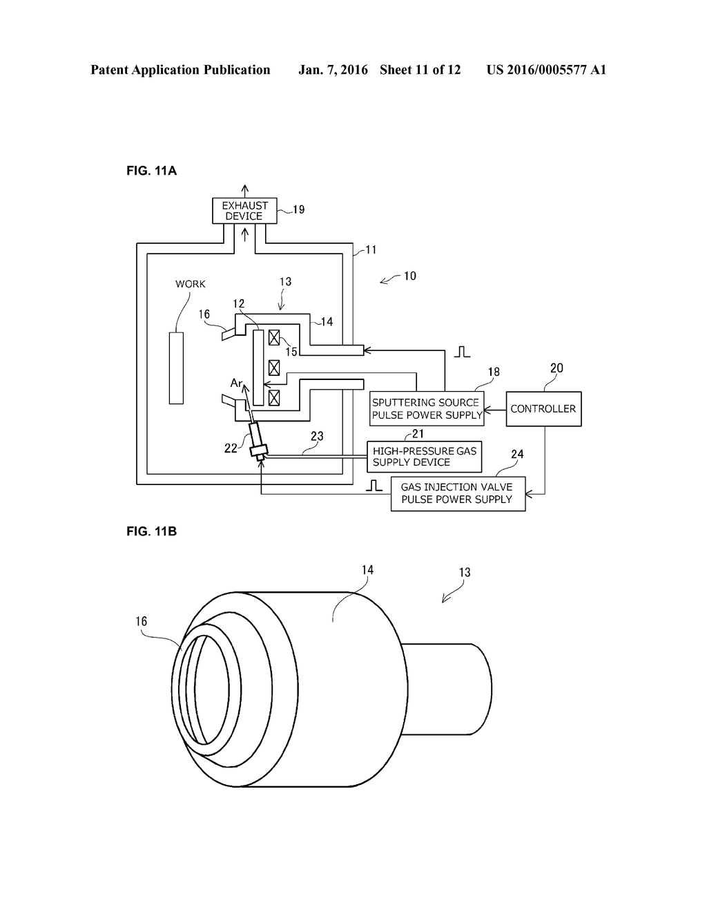 Pulsed Sputtering Apparatus and Pulsed Sputtering Method - diagram, schematic, and image 12