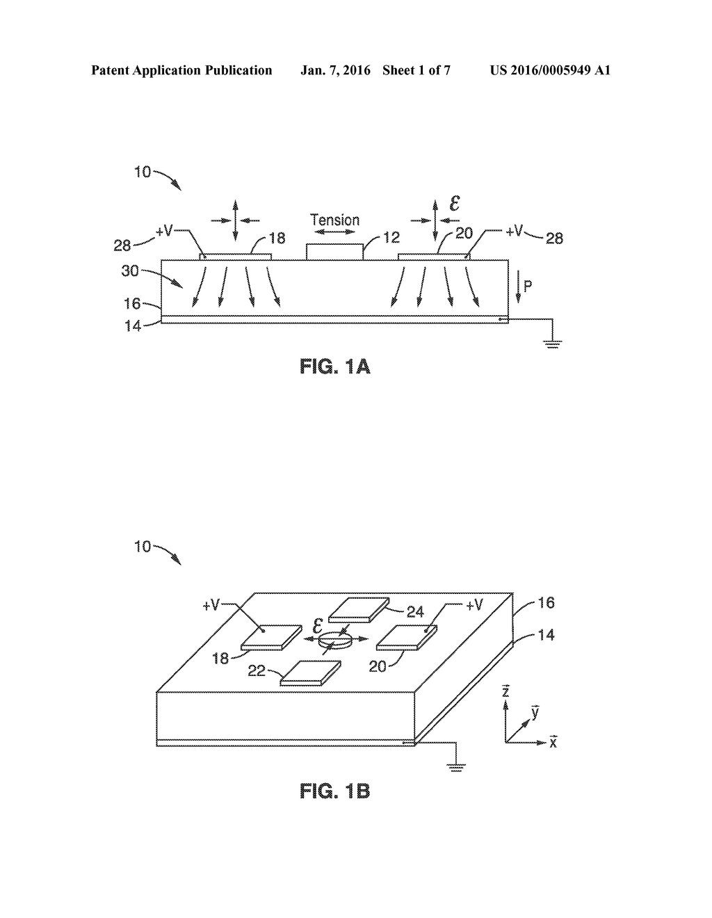 DEVICES AND METHODS FOR CONTROLLlNG MAGNETIC ANISTROPY WITH LOCALIZED     BIAXIAL STRAIN IN A PIEZOELECTRIC SUBSTRATE - diagram, schematic, and image 02