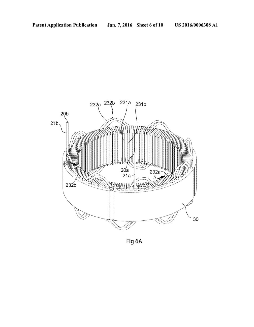 Wound Stator for Alternating-Current Generator - diagram, schematic, and image 07