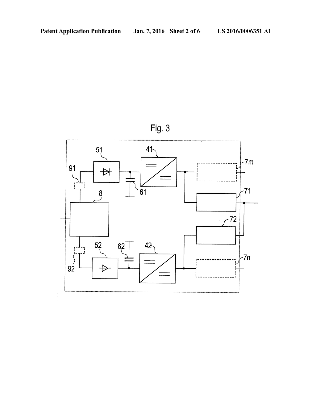 Modularly Redundant DC-DC Power Supply Arrangement Having Outputs That Can     Be Connected In Parallel - diagram, schematic, and image 03