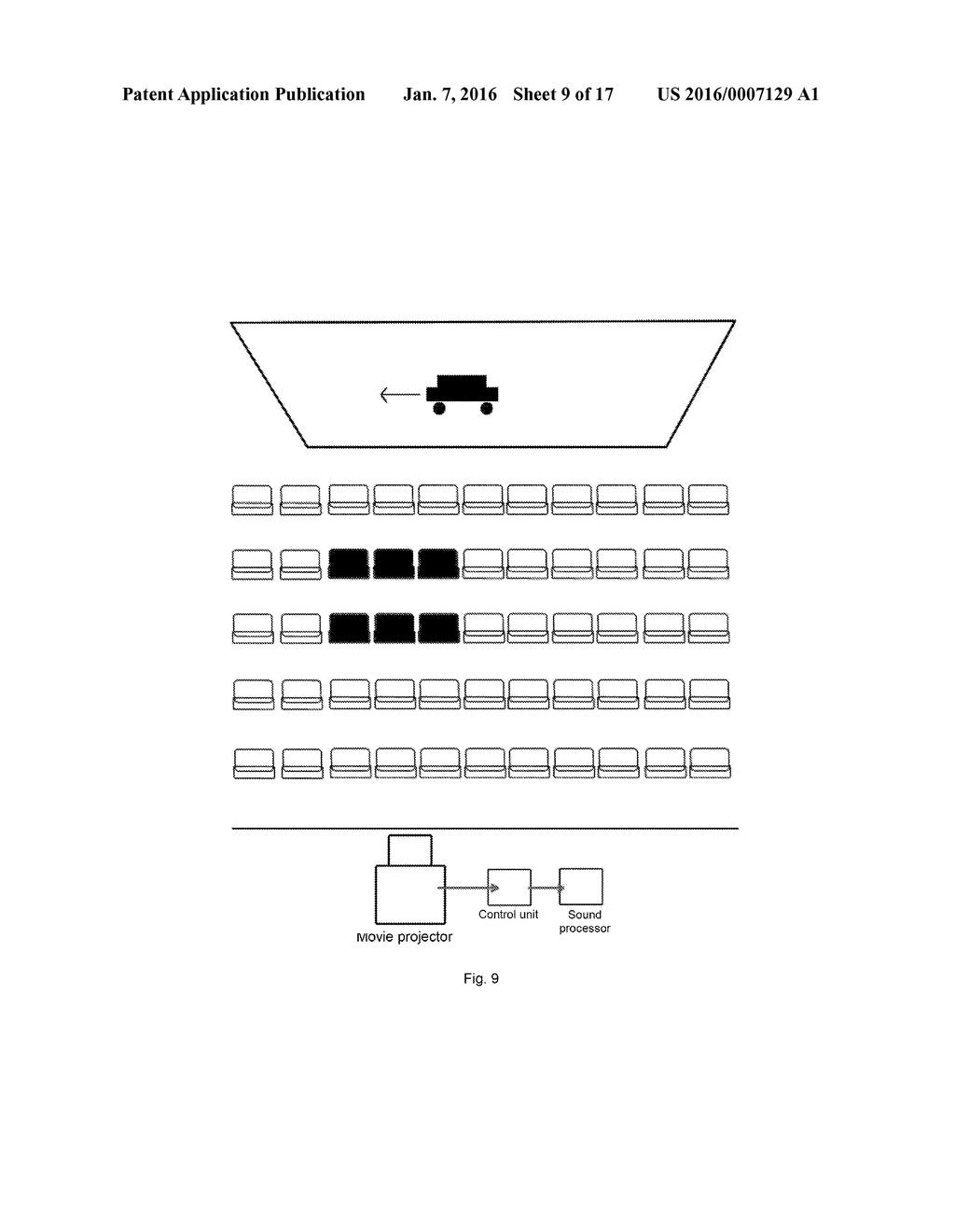 METHOD FOR CONTROLLING SOUND IN AN AUDITORIUM - diagram, schematic, and image 10