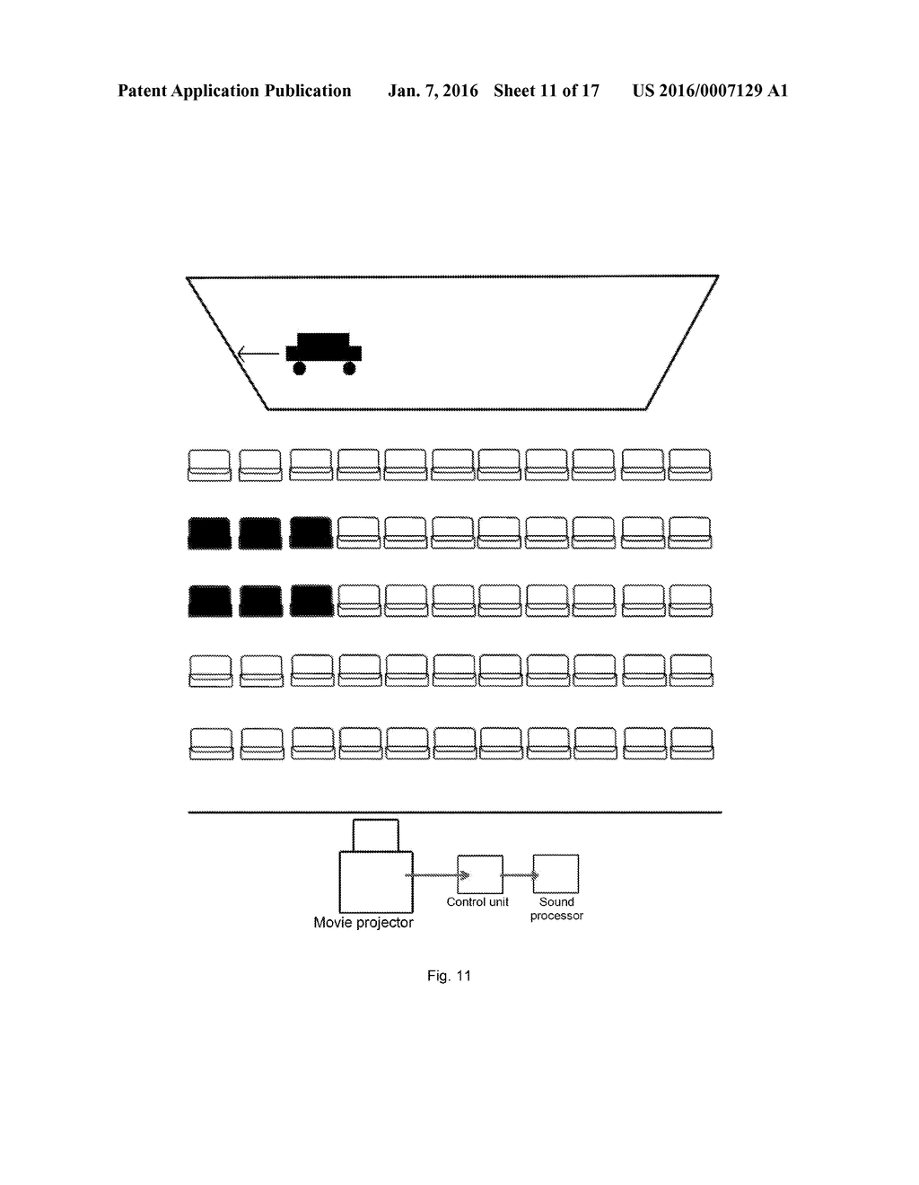 METHOD FOR CONTROLLING SOUND IN AN AUDITORIUM - diagram, schematic, and image 12