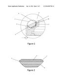 ELEMENT FORMING A DECORATIVE PART COMPRISING A RUBBER RECEIVING ELEMENT diagram and image