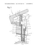 APPARATUS FOR TREATING A TENNIS ELBOW BY MEANS OF PERCUTANEOUS     INTERVENTION, AS WELL AS A HOLDER FOR USE WITH SUCH AN APPARATUS diagram and image