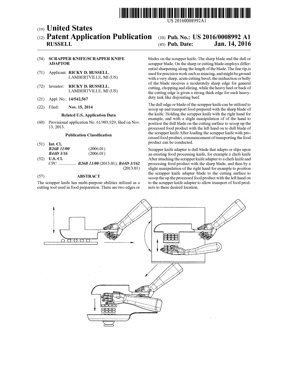 Scrapper knife/scrapper knife adaptor - diagram, schematic, and image 01