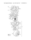 CASTER WHEEL BRAKING SYSTEM diagram and image