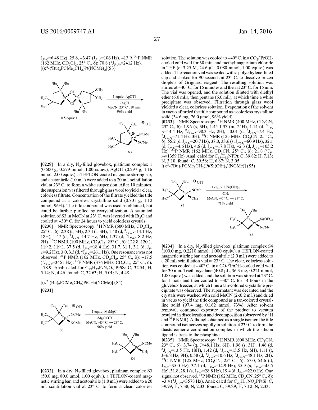 PLATINUM METALLACYCLES COMPRISING N, P, OR AS RINGATOMS AND THEIR USE AS     CATALYSTS IN 1,2-HYDROSILYLATION REACTIONS OF DIENES - diagram, schematic, and image 43