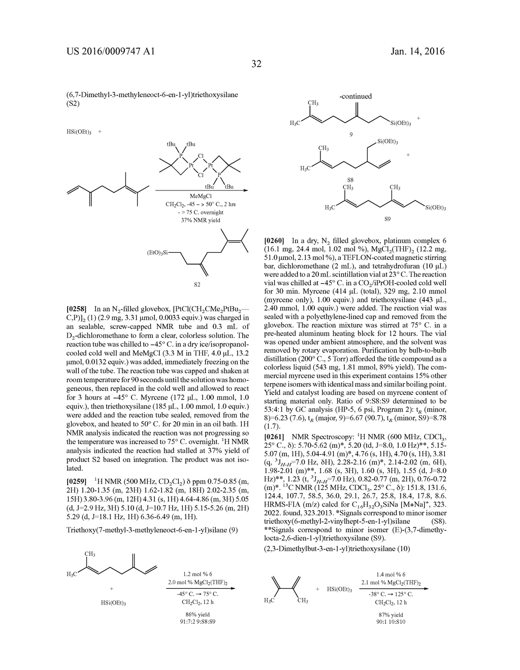 PLATINUM METALLACYCLES COMPRISING N, P, OR AS RINGATOMS AND THEIR USE AS     CATALYSTS IN 1,2-HYDROSILYLATION REACTIONS OF DIENES - diagram, schematic, and image 48