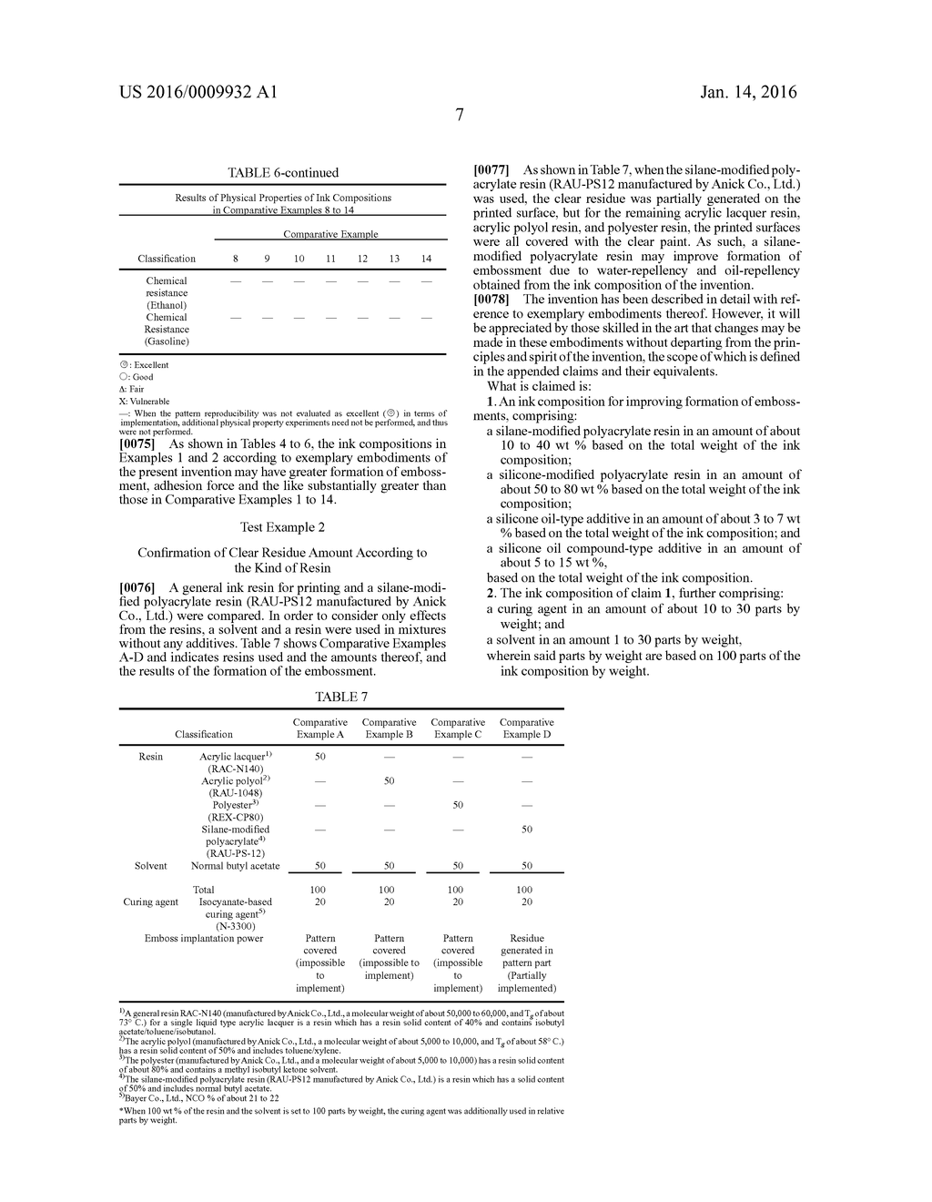 INK COMPOSITION AND METHOD FOR FORMING EMBOSSED PATTERN USING THE SAME - diagram, schematic, and image 10