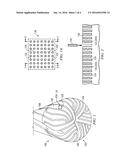 DRILLING OR ABRADING TOOL HAVING A WORKING SURFACE WITH AN ARRAY OF BLIND     APERTURES PLUGGED WITH SUPER-ABRASIVE MATERIAL diagram and image
