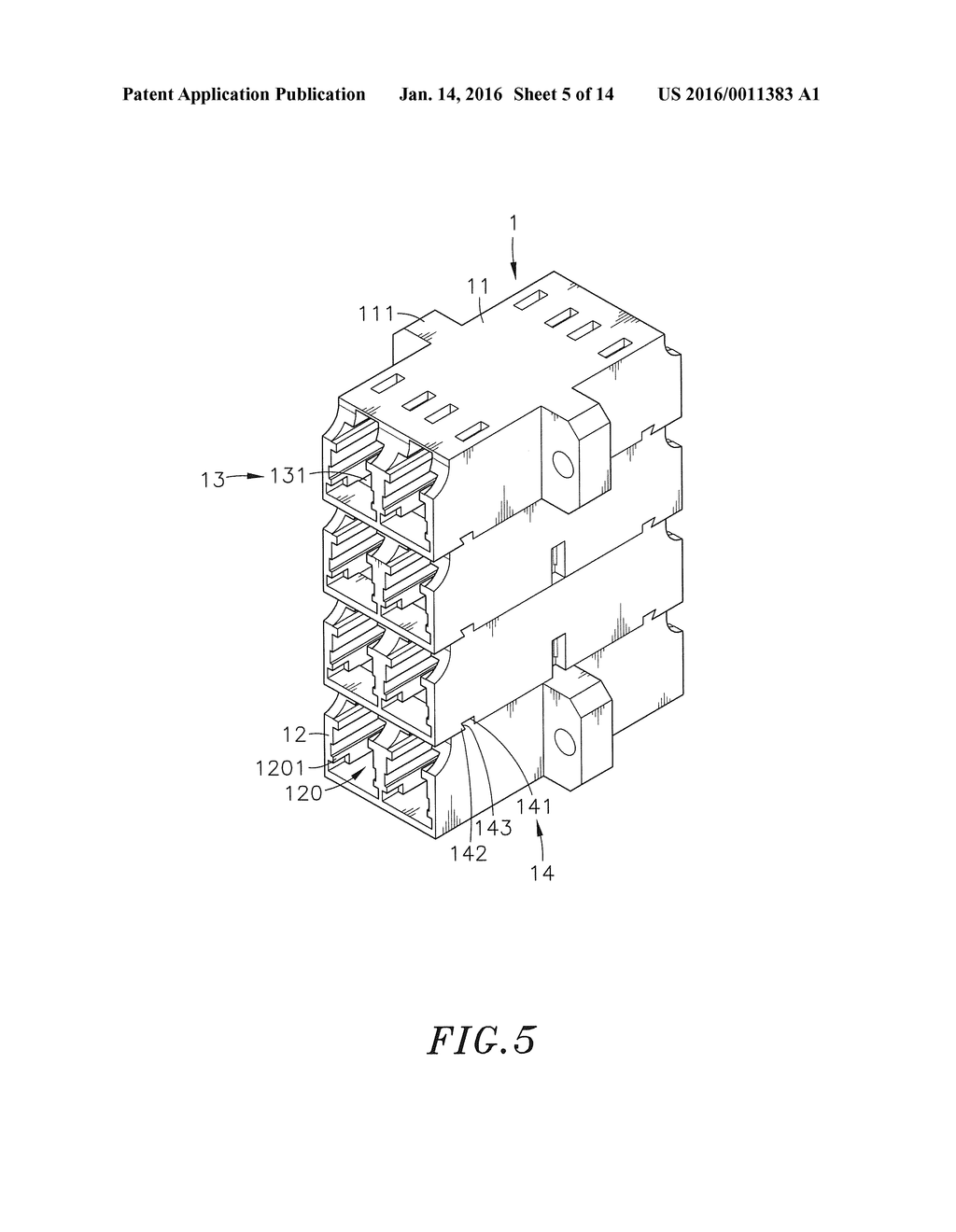 STACKABLE OPTICAL FIBER ADAPTER - diagram, schematic, and image 06