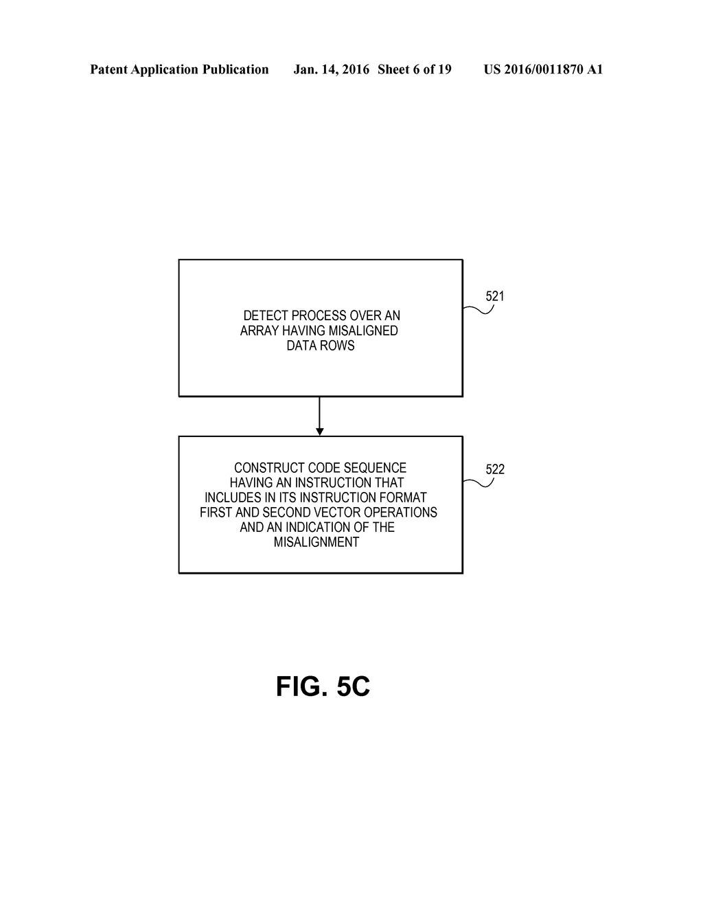 INSTRUCTION SET FOR ELIMINATING MISALIGNED MEMORY ACCESSES DURING     PROCESSING OF AN ARRAY HAVING MISALIGNED DATA ROWS - diagram, schematic, and image 07